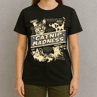 Vintage Catnip Madness Cute Kitten Funny Cat Men Women T-Shirt