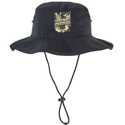 Vintage Catnip Madness Cute Kitten Funny Cat Men Women Bucket Hat