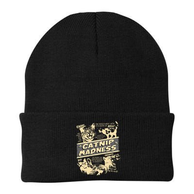 Vintage Catnip Madness Cute Kitten Funny Cat Men Women Beanie