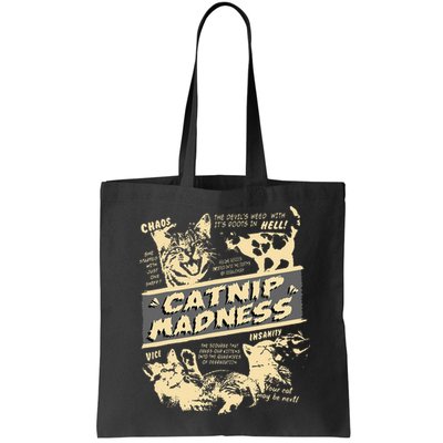 Vintage Catnip Madness Cute Kitten Funny Cat Men Women Bag