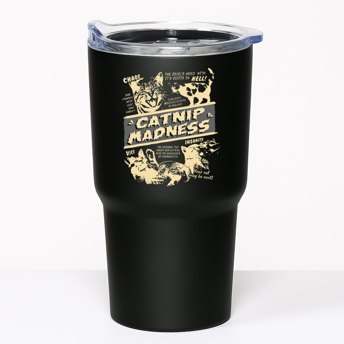 Vintage Catnip Madness Cute Kitten Funny Cat Men Women Tumbler