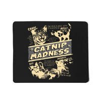 Vintage Catnip Madness Cute Kitten Funny Cat Men Women Mousepad