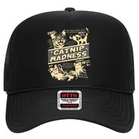 Vintage Catnip Madness Cute Kitten Funny Cat Men Women Hat