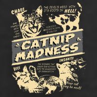 Vintage Catnip Madness Cute Kitten Funny Cat Men Women Hat
