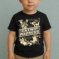 Vintage Catnip Madness Cute Kitten Funny Cat Men Women Toddler T-Shirt