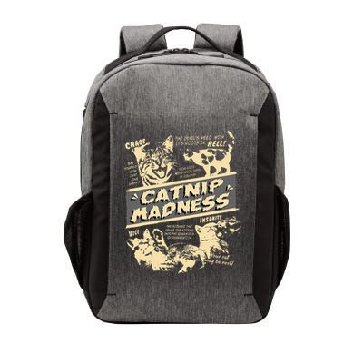 Vintage Catnip Madness Cute Kitten Funny Cat Men Women Vector Backpack