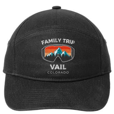 Vail Colorado Matching Family Vacation 2021 Family Ski Trip Gift 7-Panel Snapback Hat