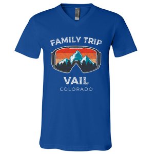 Vail Colorado Matching Family Vacation 2021 Family Ski Trip Gift V-Neck T-Shirt