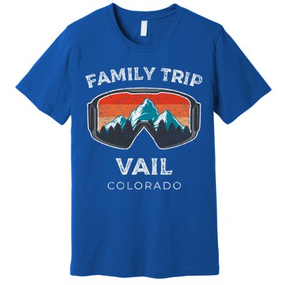 Vail Colorado Matching Family Vacation 2021 Family Ski Trip Gift Premium T-Shirt