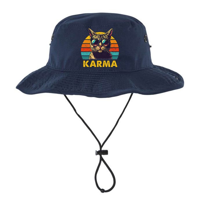 Vintage Cat Music Gifts Karma Legacy Cool Fit Booney Bucket Hat