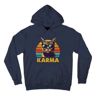 Vintage Cat Music Gifts Karma Tall Hoodie