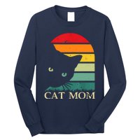 Vintage Cat Mom For WomenFunny Cat Mom Mother Long Sleeve Shirt