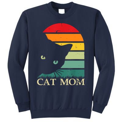 Vintage Cat Mom For WomenFunny Cat Mom Mother Sweatshirt