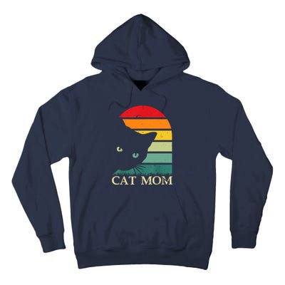 Vintage Cat Mom For WomenFunny Cat Mom Mother Tall Hoodie