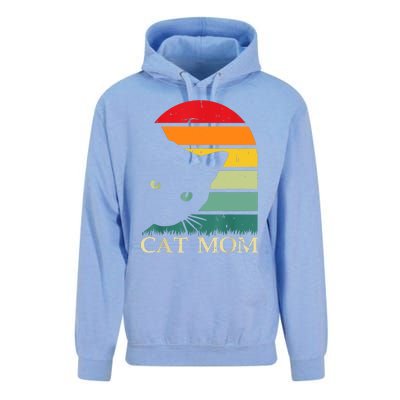 Vintage Cat Mom For WomenFunny Cat Mom Mother Unisex Surf Hoodie