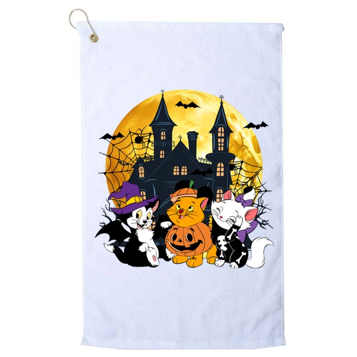 Vintage Cat Movie Marie Oliver Figaro Halloween Pumpkin Platinum Collection Golf Towel