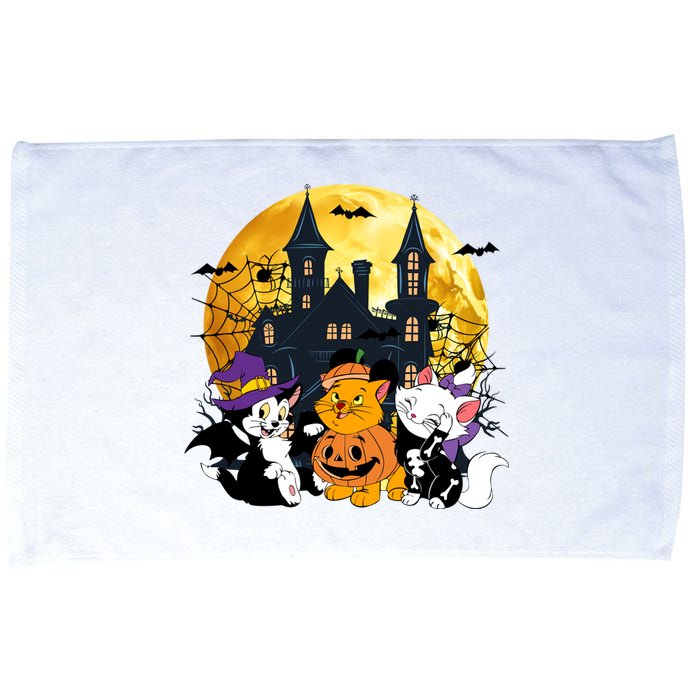 Vintage Cat Movie Marie Oliver Figaro Halloween Pumpkin Microfiber Hand Towel