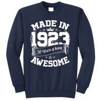 Vintage Crown Made In 1923 100 Years Of Being Awesome Sweatshirt