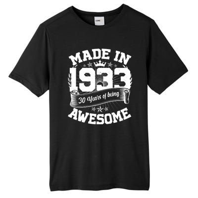 Vintage Crown Made In 1933 90 Years Of Being Awesome Tall Fusion ChromaSoft Performance T-Shirt