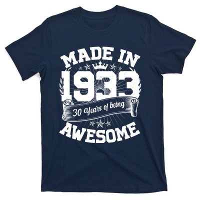 Vintage Crown Made In 1933 90 Years Of Being Awesome T-Shirt