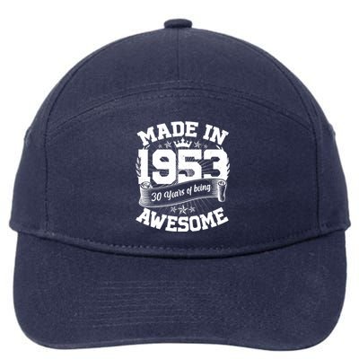 Vintage Crown Made In 1953 70 Years Of Being Awesome 7-Panel Snapback Hat