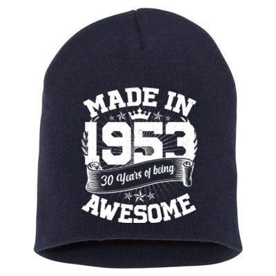 Vintage Crown Made In 1953 70 Years Of Being Awesome Short Acrylic Beanie