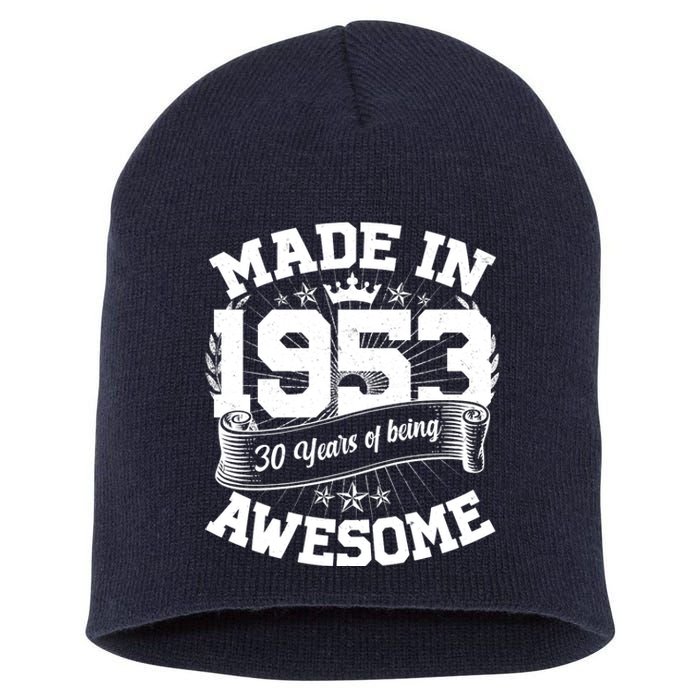 Vintage Crown Made In 1953 70 Years Of Being Awesome Short Acrylic Beanie