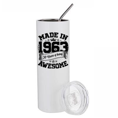 Vintage Crown Made In 1963 60 Years Of Being Awesome Stainless Steel Tumbler