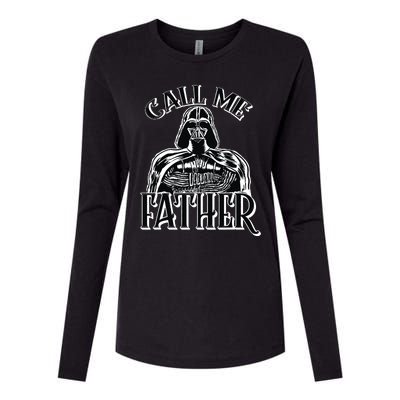 Vader Call Me Father Fathers Day Womens Cotton Relaxed Long Sleeve T-Shirt