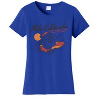 Vintage Cute Mele Kalikimaka Christmas Santa Surfing Costume Gift Women's T-Shirt