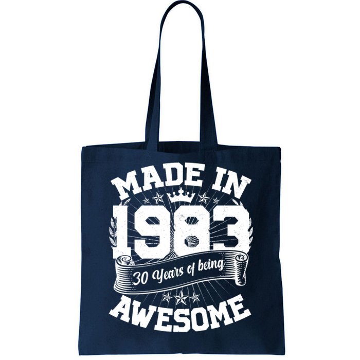 Vintage Crown Made In 1983 40 Years Of Being Awesome Tote Bag