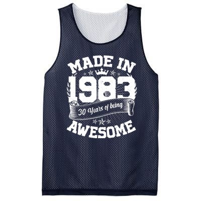 Vintage Crown Made In 1983 40 Years Of Being Awesome Mesh Reversible Basketball Jersey Tank