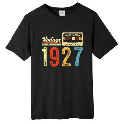 Vintage Cassette Made In 1927 Birthday Tall Fusion ChromaSoft Performance T-Shirt