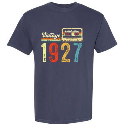 Vintage Cassette Made In 1927 Birthday Garment-Dyed Heavyweight T-Shirt