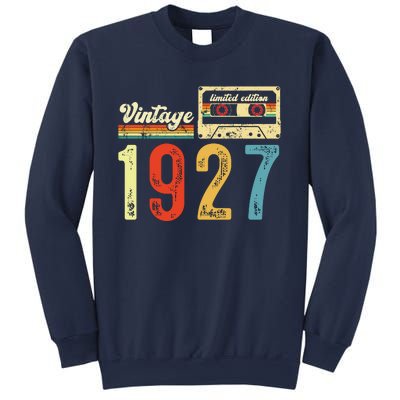 Vintage Cassette Made In 1927 Birthday Sweatshirt