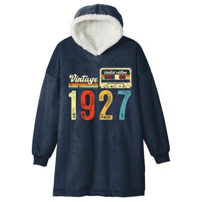 Vintage Cassette Made In 1927 Birthday Hooded Wearable Blanket