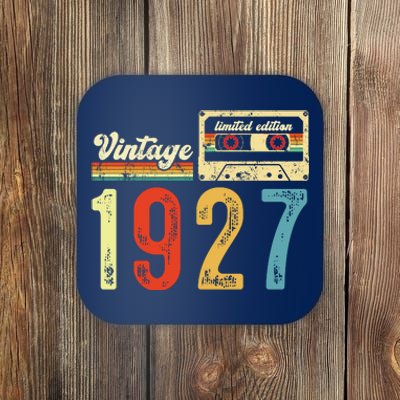 Vintage Cassette Made In 1927 Birthday Coaster