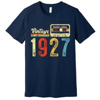 Vintage Cassette Made In 1927 Birthday Premium T-Shirt