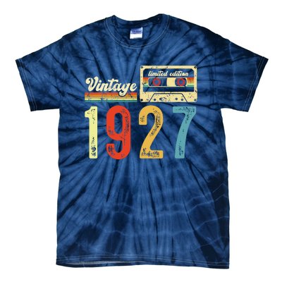 Vintage Cassette Made In 1927 Birthday Tie-Dye T-Shirt