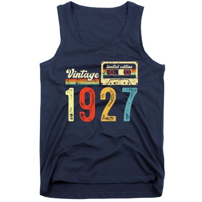 Vintage Cassette Made In 1927 Birthday Tank Top