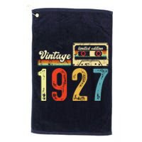 Vintage Cassette Made In 1927 Birthday Platinum Collection Golf Towel