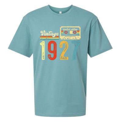 Vintage Cassette Made In 1927 Birthday Sueded Cloud Jersey T-Shirt