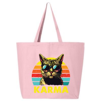 Vintage Cat Music Gifts For Girl Women Karma 25L Jumbo Tote