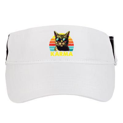 Vintage Cat Music Gifts For Girl Women Karma Adult Drive Performance Visor