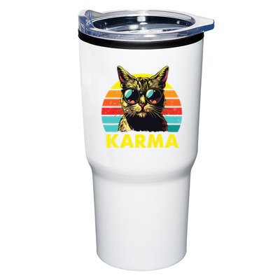 Vintage Cat Music Gifts For Girl Women Karma Tumbler