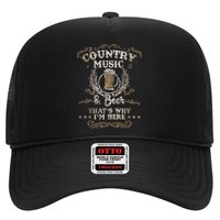 Vintage Country Music And Beer That's Why I'm Here Legends Hat