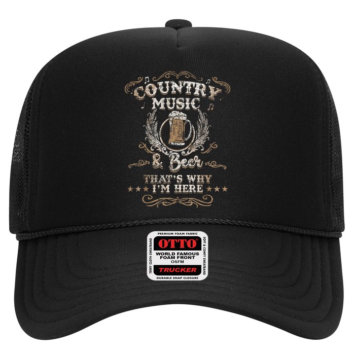 Vintage Country Music And Beer That's Why I'm Here Legends Hat