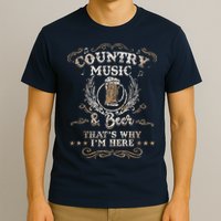 Vintage Country Music And Beer That's Why I'm Here Legends T-Shirt
