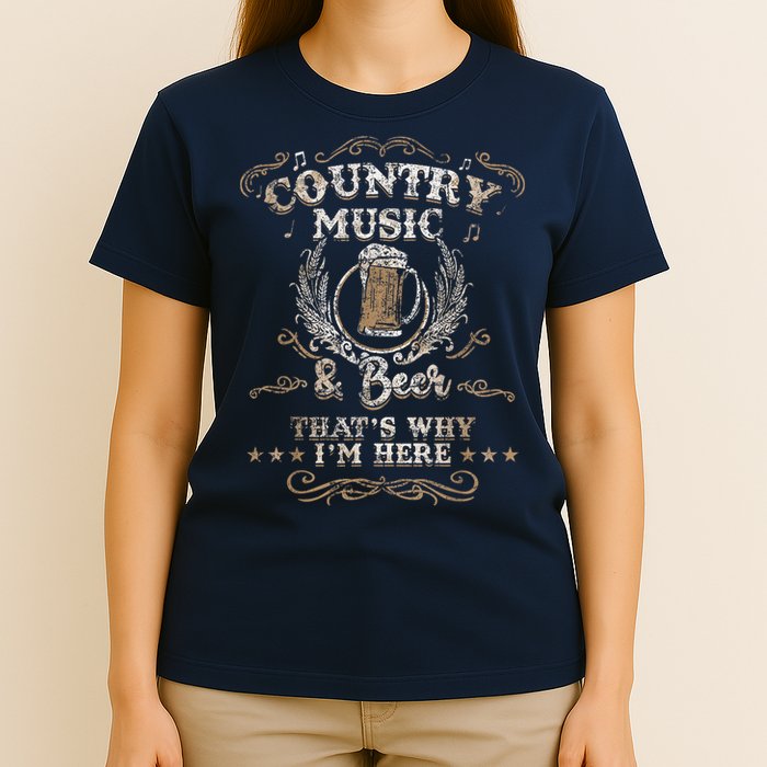 Vintage Country Music And Beer That's Why I'm Here Legends T-Shirt
