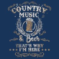 Vintage Country Music And Beer That's Why I'm Here Legends Toddler T-Shirt